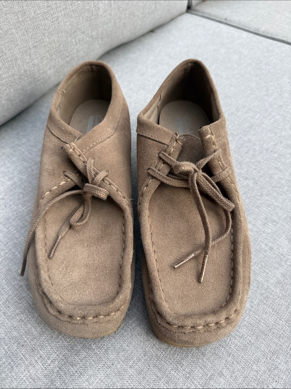 Clarks Women's Sz 8 Wallabees Chukka Suede Moccasin Loafers